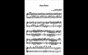 Yamaha P125 demo song