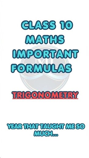 Class 10 Maths TRIGONOMETRY 🔥 | All Important Formulas