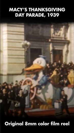 Macy's Thanksgiving Day Parade, 1939 — part 1 (8mm film) #macys #thanksgiving #parade