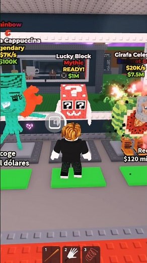 Abriendo UN LUCKY BLOOK en Steal A Brainrot (Roba un Brainrot)