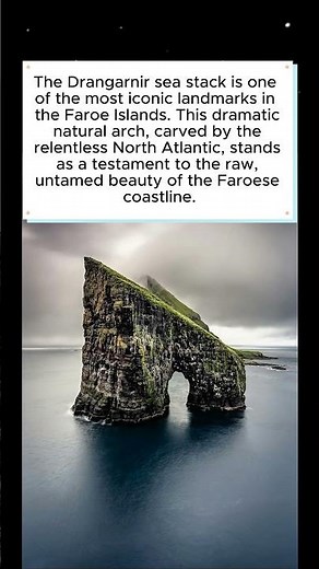 The Majestic Drangarnir Sea Stack 🌊