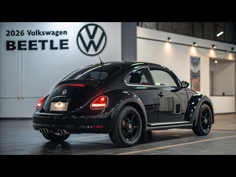 2026 Volkswagen Beetle Exterior Front Review | First Look in Black | Real & Clear Showroom Launch