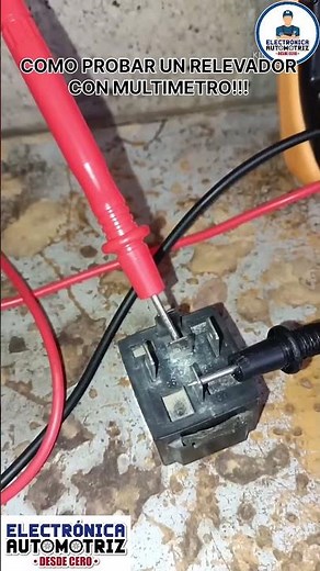 COMO PROBAR UN RELEVADOR CON MULTIMETRO! #electronicaautomotriz #automobile #electricidadautomotriz