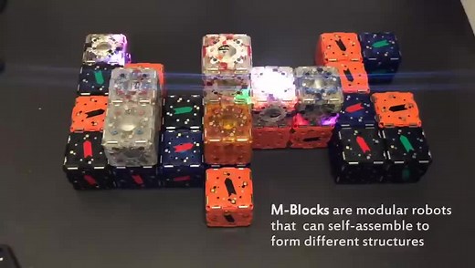六年前 M-Blocks 自组装立方体机器人问世。现在，麻省理工学院计算机科学与人工智能实验室已经推出了升级后的 M-Blocks 2.0 版本。新款微立方体机器人得到了许多升级，其中包括一套令人感到惊奇的通讯系统，使之能够实现更好的协作。成本低廉、功能强大、且可轻松扩展到百万个模块。