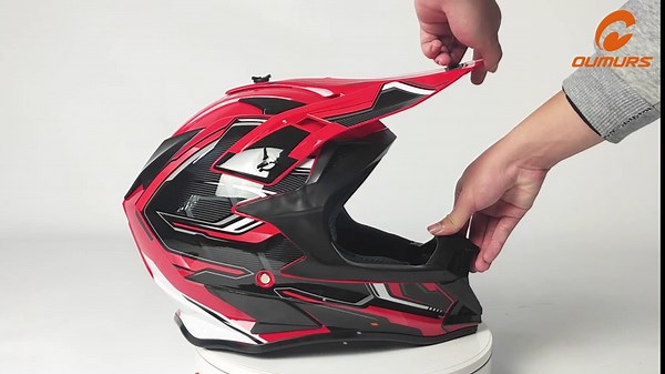 Adult Full Face Helmet with Sun Visor DOT/FMVSS-218 Motorcycle ATV Dirt Bike Off-Road Crash Cross Motocross Downhill DH Moped Four Wheeler MX BMX Quad for Unisex-Adult Men Women-Black, M