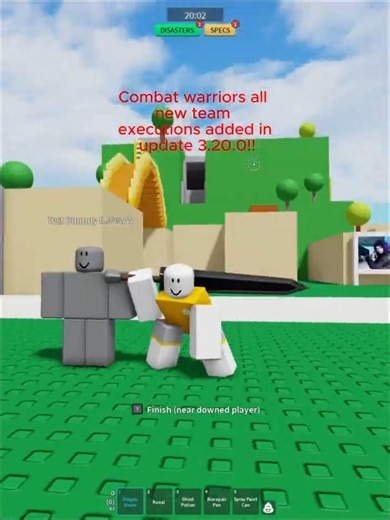 Roblox Combat Warriors all new team finishers!