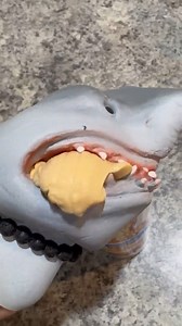Shark puppet eats CHEESE then starts TWEAKING #reel #viral #trend | The Shark Puppet