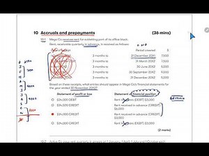 ACCA F3/FFA/FA || Exam kit || Accrual and Prepayments || Complete