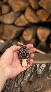 190K views · 10K reactions | Made a cute morel mushroom shaped neck knife from an old rusty file (Morels have a spongy, cone-shaped cap covered in ridges and pits, resembling a honeycomb.) Credit for this design goes to @bastoncuali #viral #craft #viralvideos #trendingreels #knife #cuteknife #morelknife #morelmushrooms #diy #foryou #fyp #explorepage | Aziz Ul Rehman | Facebook