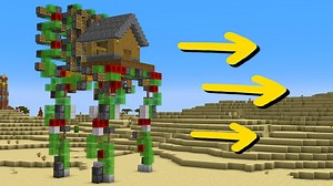 I Built A Working Walking House in Survival Minecraft | SeaWattgaming