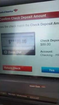 Bank of America Check Deposit