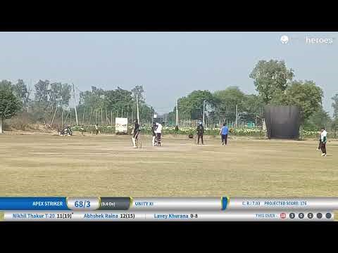 Apex Striker vs UNITY XI live cricket match | First One Day GSFI Sunday League - 25 Overs live - PS