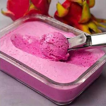 Dragon Fruit Ice Cream Recipe | Easy Homemade Ice Cream Recipe