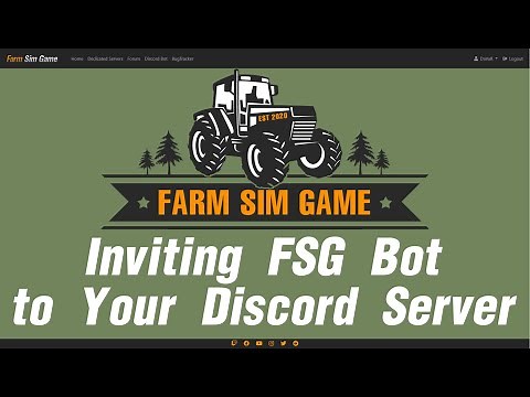 Inviting FSG Bot to your Discord Server