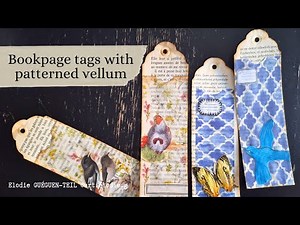 Super easy vellum or tracing paper tag tutorial - bohemian style with a pocket!