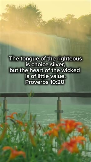 Proverbs 10:20 #God #jesus #walkinspiritoftheholyspirit #christian