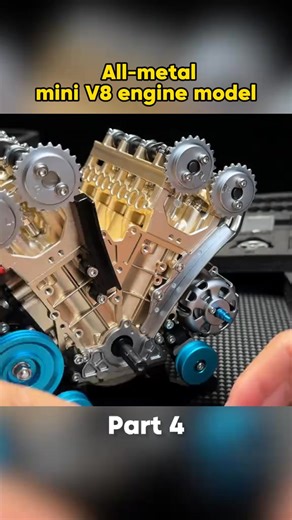 Build Your Legacy, Piece by Powerful Piece! 🔧🔥🚀Unleash your inner engineer with our ultra-detailed V8 engine model kit! This 300 piece set delivers an authentic build experience – from crankshaft to carburetor. Watch in awe as your creation comes together with visible pistons and working components. Relive muscle car glory or fuel future genius – perfect for gearheads, aspiring mechanics, and proud display. No special tools needed, just pure passion! 🏆💨 #EngineBuilder #ModelMasters #DIYLege