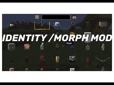 Minecraft Identity Mod showcase (All mobs with abilities)