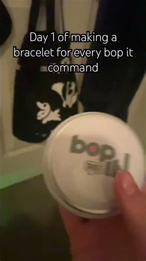 Day 1 of making a bracelet for every bop it command #bopit