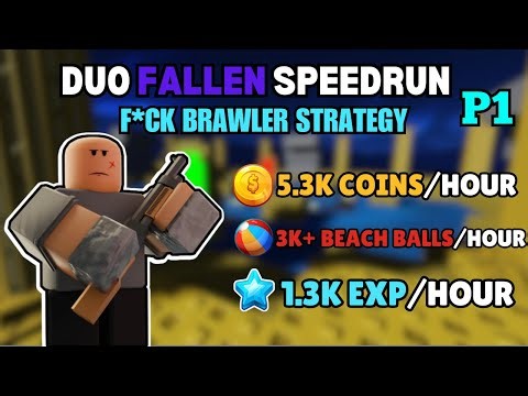 DUO FALLEN SPEEDRUN | ANTI BRAWLER STRATEGY P1 | Tower Defense Simulator