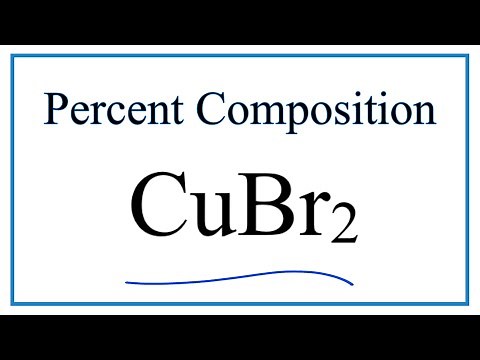How to Find the Percent Composition by Mass for CuBr2 -- Copper (II) bromide