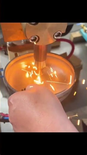 Welding of nuts and pot cover with medium frequency spot welding machine