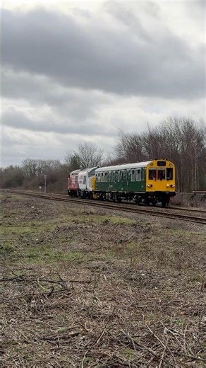 Inspection Saloon 975025 ‘Caroline’ Shunted at Shildon by Loram Class 37