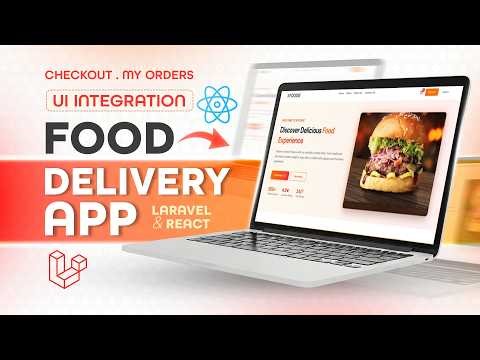 Laravel & React Food Delivery App | Create Checkout and My Orders Page | UI | PHP Tech Life Hindi