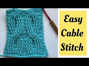 How to crochet a cable stitch | easy step by step tutorial #crochet #youtubeshorts