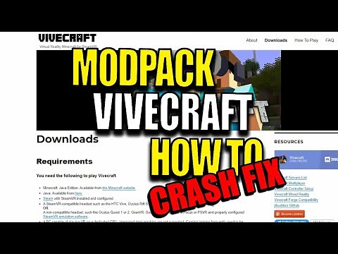 How to FIX Vivecraft CRASH in Minecraft Modpacks