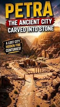 Petra: The Ancient City Carved Into Stone | The Lost City of Jordan ##Petra #AncientPetra #LostCity