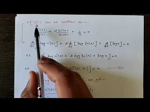 Bessel's Differential Equation (contd.): Neumann's Function