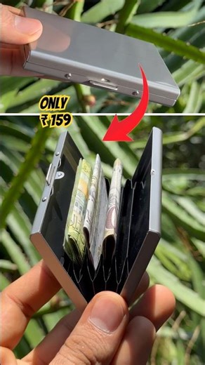 🤑Have you seen these metal wallets? #wallet #shorts #unboxing #shortsfeed #viralshorts #m4tech