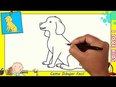 Dibujos de perros FACILES paso a paso para niños - Como dibujar un perro FACIL 1