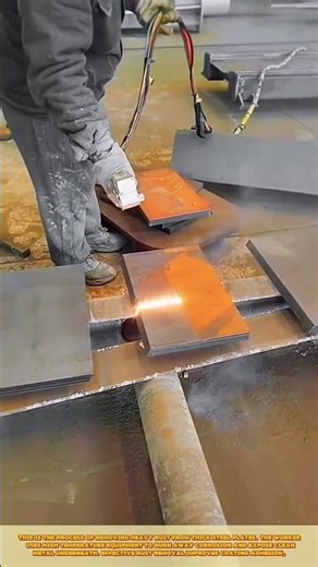 Removing Rust from Steel Plates Using Flame Cleaning #rust
