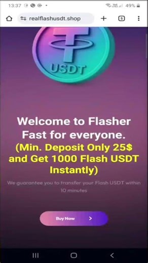Get 1000 Flash USDT in 5 Minute only