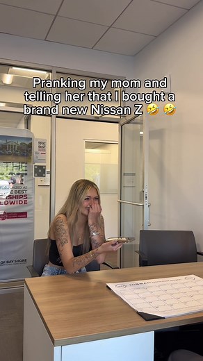 Sorry mom 🤣🤣 #prank #ragebait #nissan #nissanz #nissan400z | nissan z