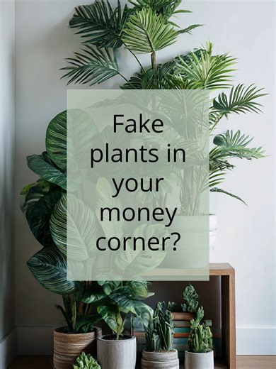 Can you put fake plants in your money corner? Not a good idea. Your money corner knows the difference. Real growing plants equals real growing energy. Follow for more money corner secrets! #moneycorner #planttok #fengshui #moneymindset #manifestingtok