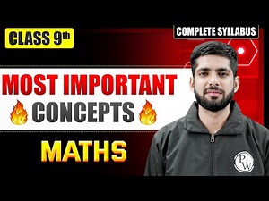 Class 9 MATHS Most Important Concept in One Shot | ICSE | Mission 2026