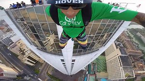 59K views · 1K reactions | Para-Jumping: Sri Lanka Jumping from high rise buildings in Colombo is turning into a major tourist attraction. Here a tourist is seen jumping from the top of the World Trade Center building. | Sri Lanka | Facebook