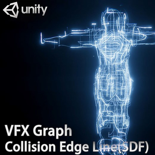 Unity VFX Graph：Collision Edge Line(SDF) by Eric Wang_Unity VFX Artist