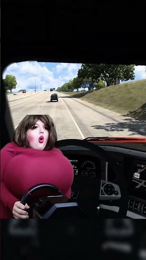 VALORIE BECOMES A TRUCKER.. #funny #gaming #twitch #meme #shorts #cars #ats #trucking #satire