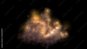 4k huge explosion,a group of missiles launched,military blow,Eruption of blast flow fire,war scene. Stock Video