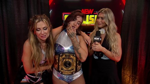 Backstage mayhem breaks out between #AEW Women’s Champion Kris Statlander and “Timeless” Toni Storm as #AEWWrestleDream draws near! Watch #AEWCollision on TNT & HBO Max | All Elite Wrestling