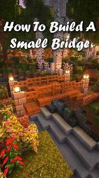 How To Build A Small Bridge! #minecraft #minecraftbuilding #minecrafttutorial #gaming #tutorial