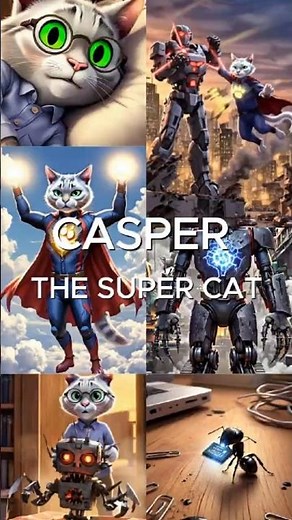 CASPER--THEME SONG #superhero #aianimation #avengers #CasperSupercat #Supercat #ThemeSong