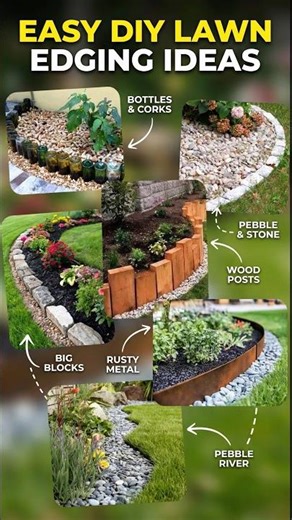Easy DIY Lawn Edging Ideas 2025 | Creative Ways to Upgrade Any Yard