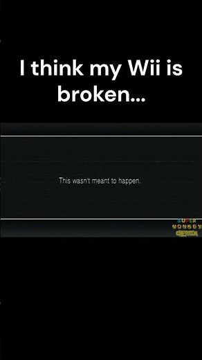 My Wii Startup Disc is Broken #shorts