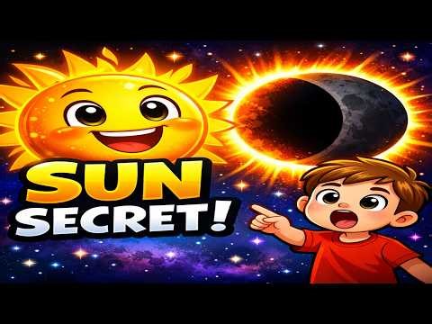 The Sun’s Secret Revealed! 🌞 Solar Eclipse Explained for Kids | Fun Space Adventure
