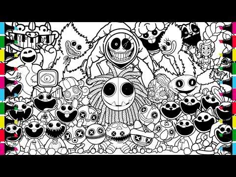 Poppy Playtime New Big Coloring Pages / How to Color All Bosses from All Chapters/ Poppy Playtime 5